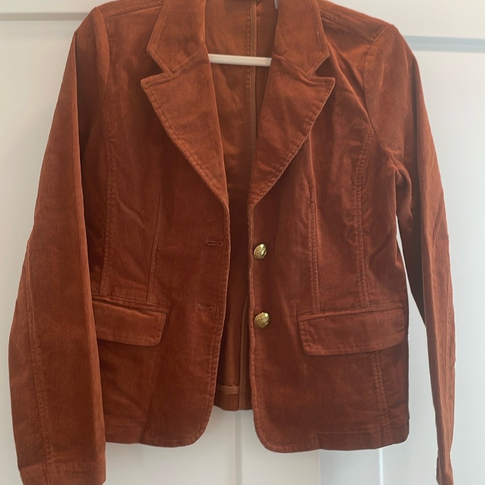 Jacket, Corduroy unlined, Rust color, never worn.